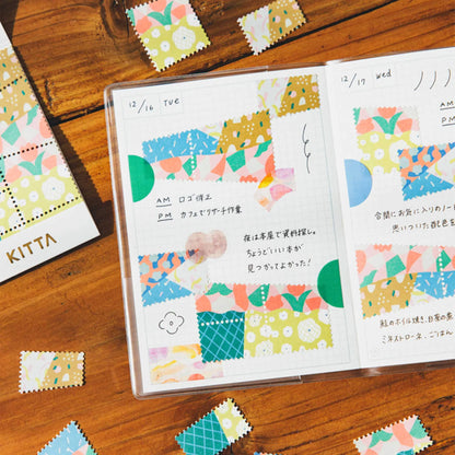 King Jim HITOTOKI KITTA Special Sticker - Patchwork - Kitta