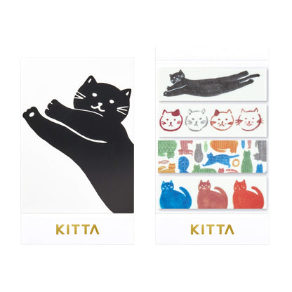 King Jim HITOTOKI KITTA Washi Tape - Cat - Kitta