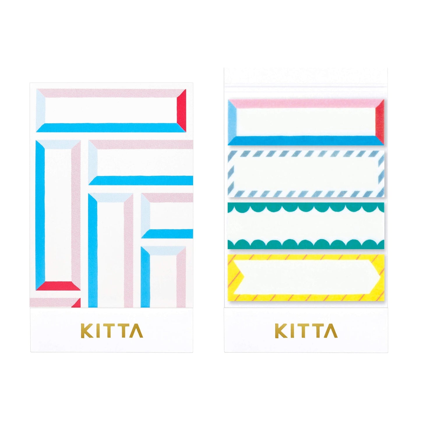 King Jim HITOTOKI KITTA Washi Tape - Colorful Frame - Kitta