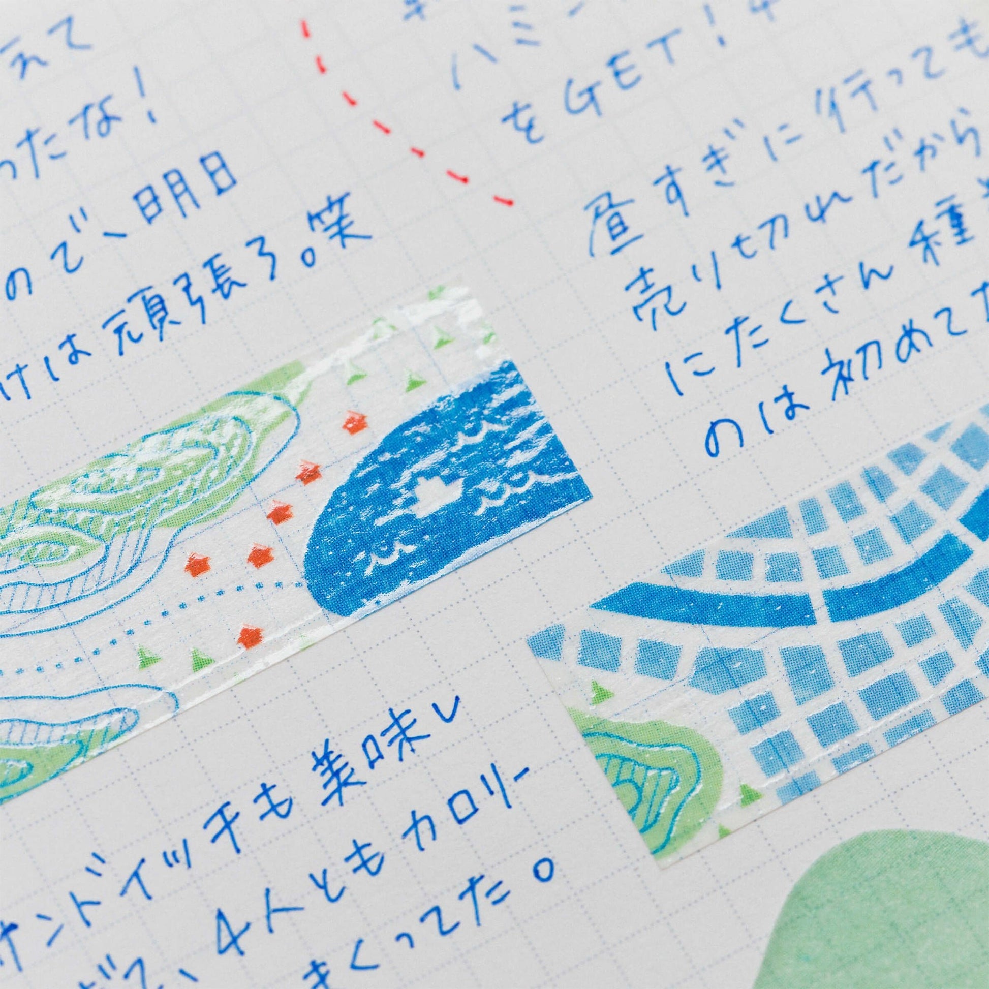 King Jim HITOTOKI KITTA Washi Tape - Map (UV Silk) - Kitta