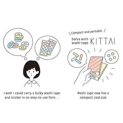 King Jim HITOTOKI KITTA Washi Tape - Message 2 - Washi Tapes