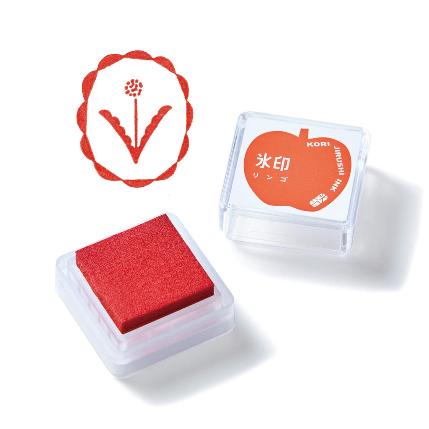 King Jim HITOTOKI Kori Jirushi Ice Cube Stamp Ink Pad - Apple - Stamp Ink Pads