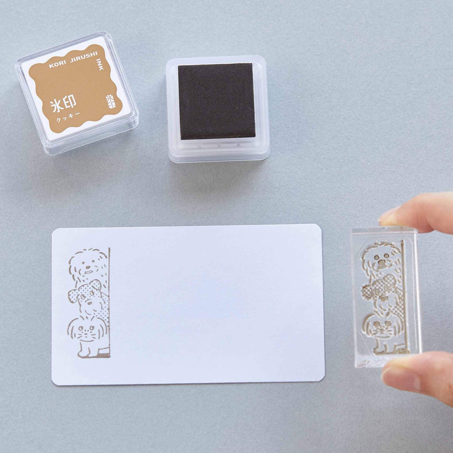 King Jim HITOTOKI Kori Jirushi Ice Cube Stamp Ink Pad - Cookie - Stamp Ink Pads