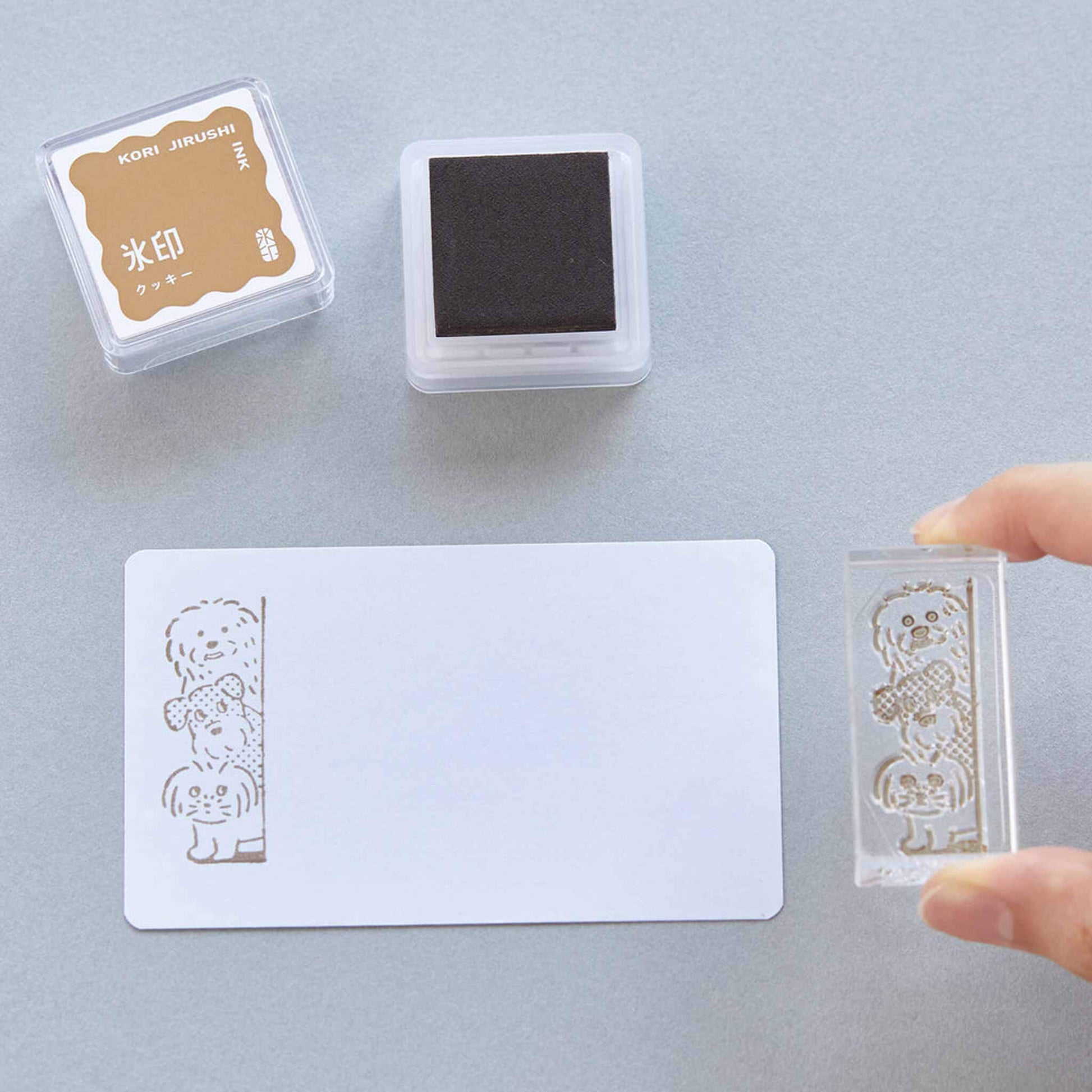 King Jim HITOTOKI Kori Jirushi Ice Cube Stamp Ink Pad - Cookie - Stamp Ink Pads