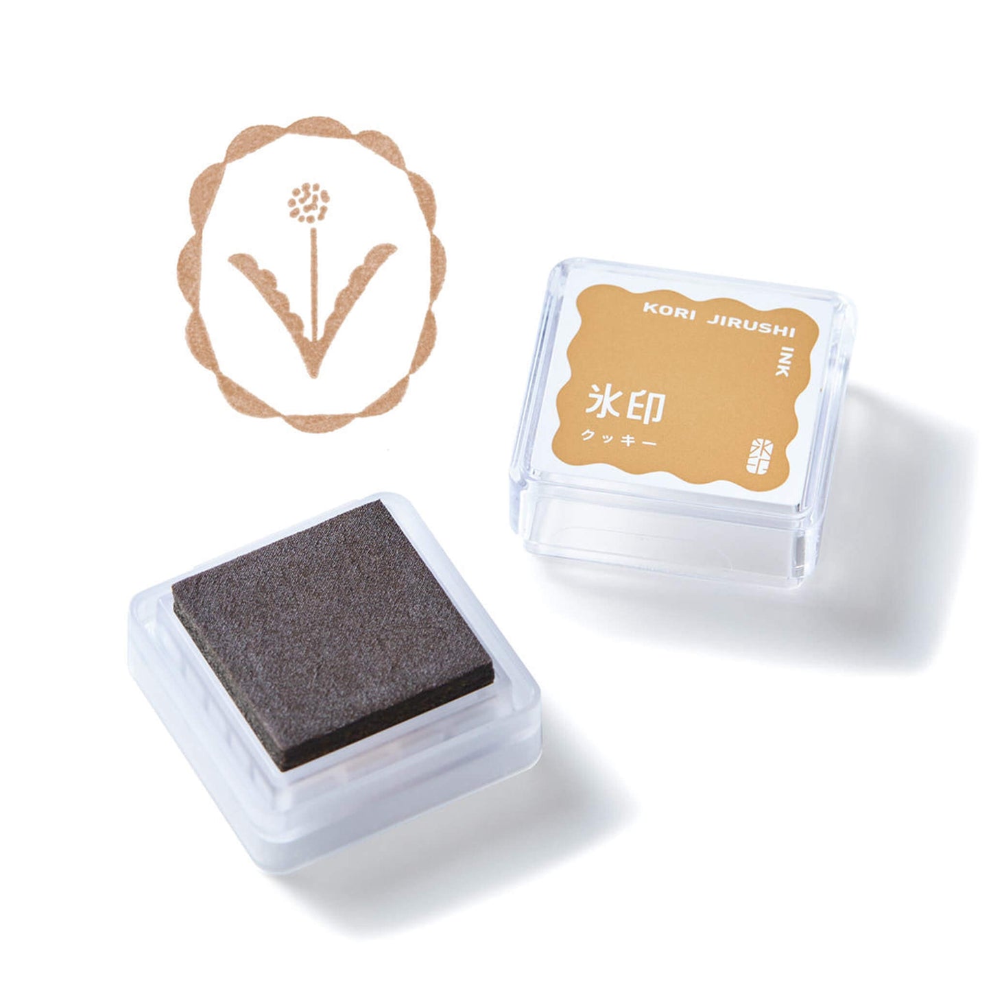 King Jim HITOTOKI Kori Jirushi Ice Cube Stamp Ink Pad - Cookie - Stamp Ink Pads