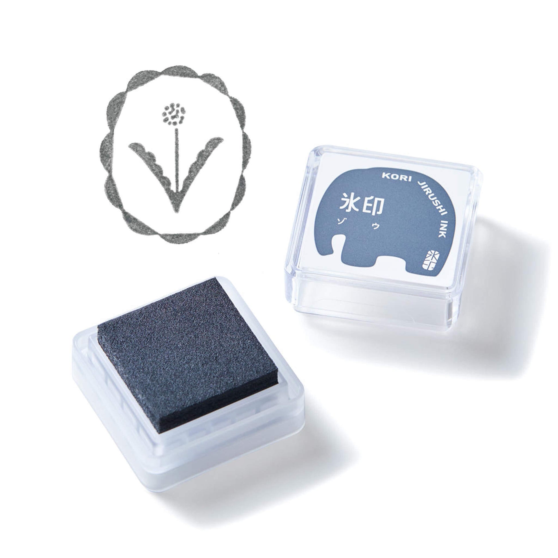 King Jim HITOTOKI Kori Jirushi Ice Cube Stamp Ink Pad - Elephant - Stamp Ink Pads