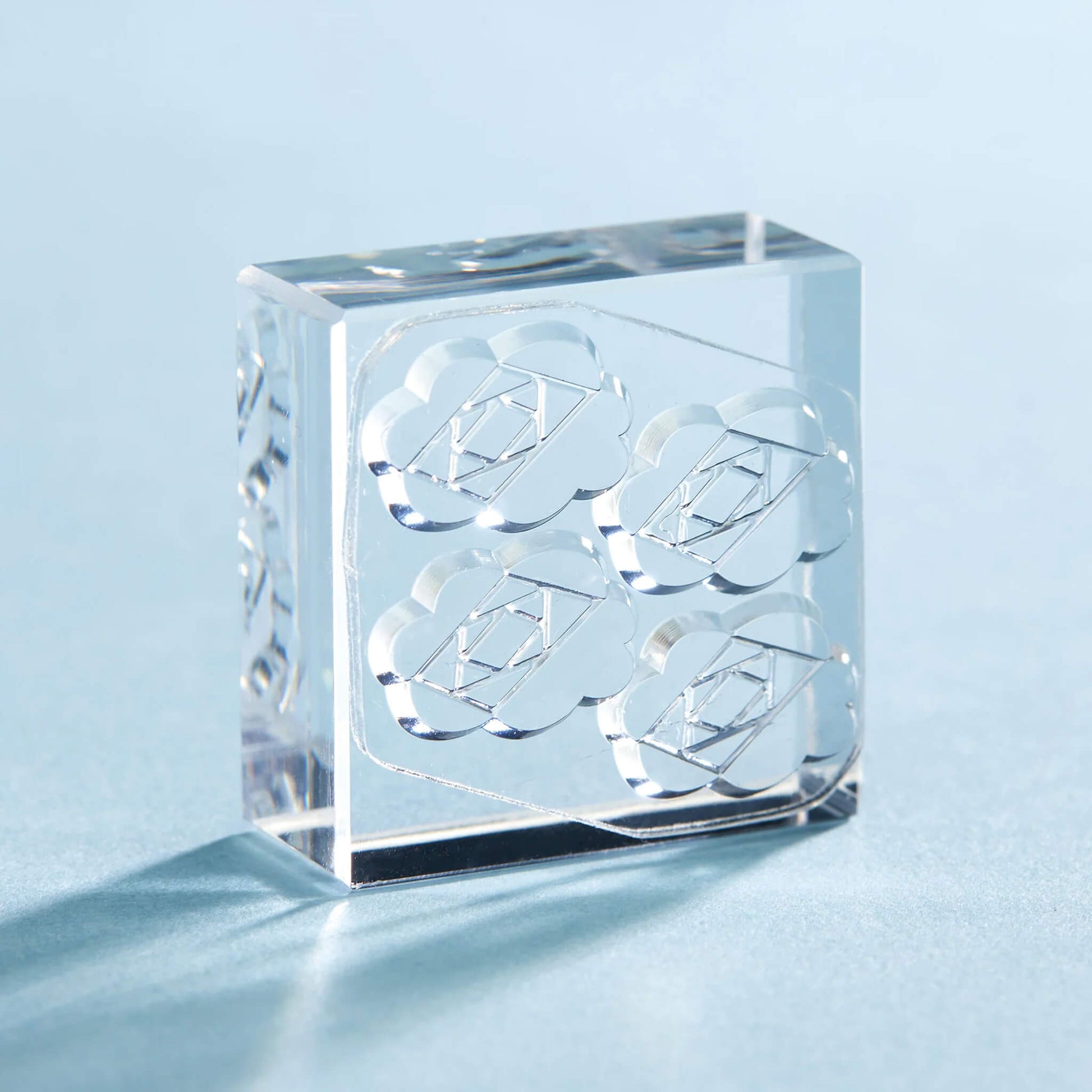 King Jim HITOTOKI Kori Jirushi Ice Cube Stamp Large - Camellia - Clear Stamps