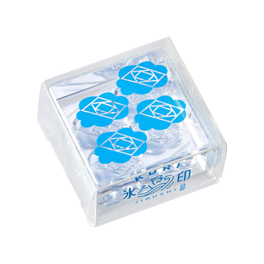 King Jim HITOTOKI Kori Jirushi Ice Cube Stamp Large - Camellia - Clear Stamps