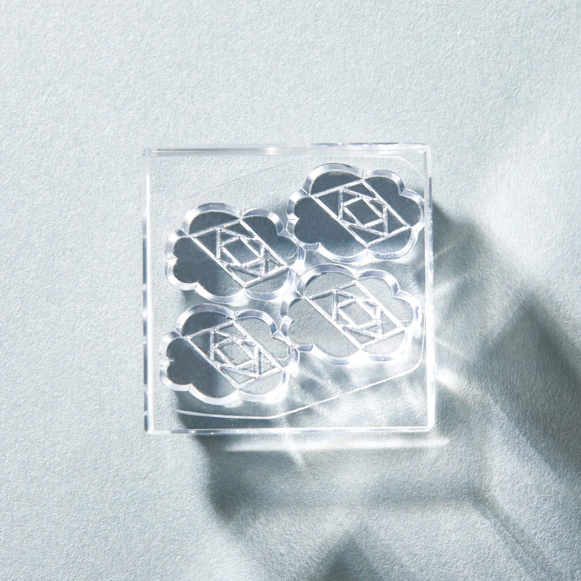 King Jim HITOTOKI Kori Jirushi Ice Cube Stamp Large - Camellia - Clear Stamps