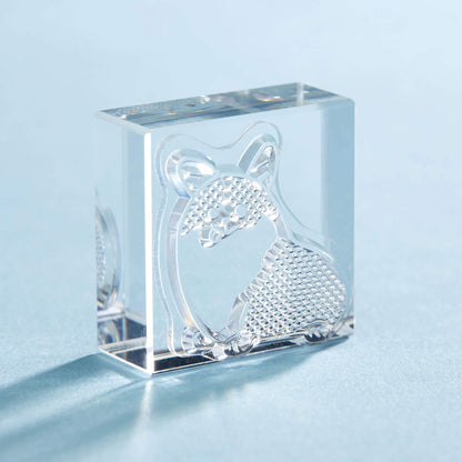 King Jim HITOTOKI Kori Jirushi Ice Cube Stamp Large - Corgi - Clear Stamps