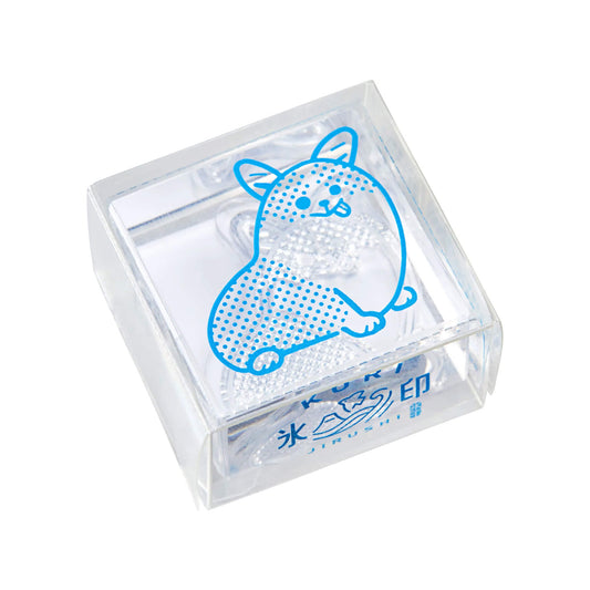 King Jim HITOTOKI Kori Jirushi Ice Cube Stamp Large - Corgi - Clear Stamps