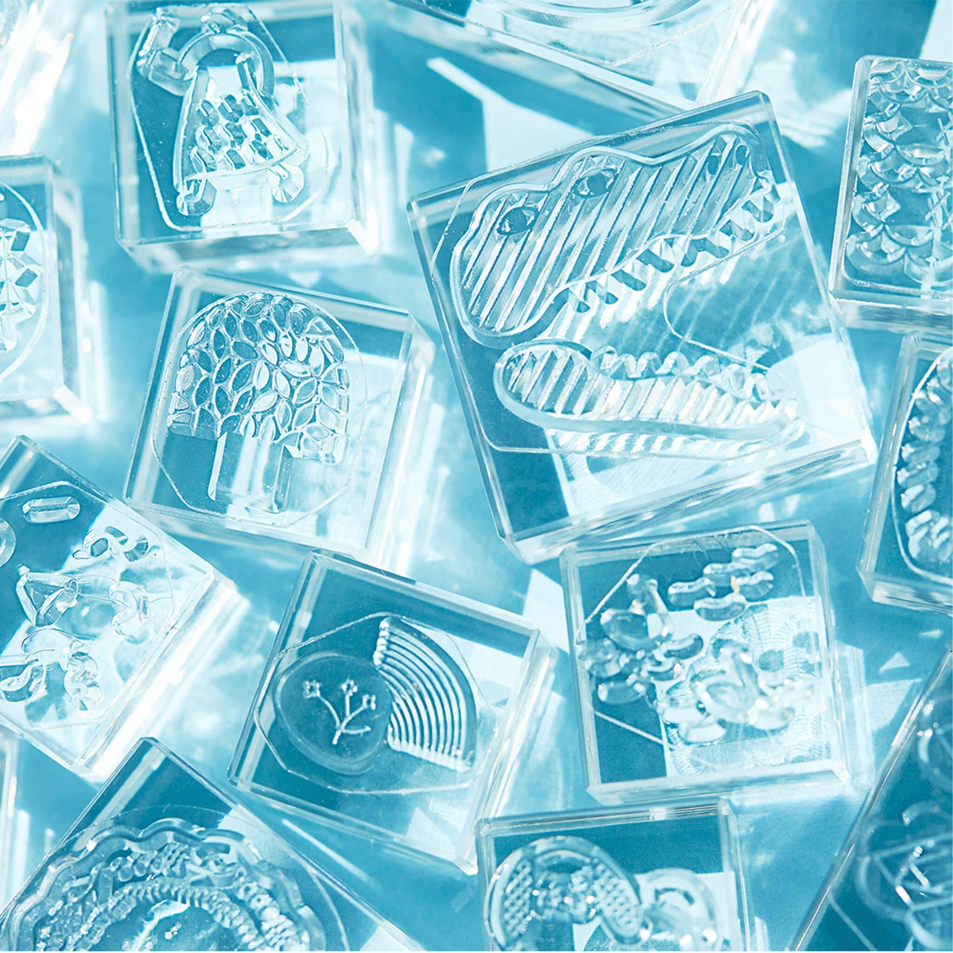 King Jim HITOTOKI Kori Jirushi Ice Cube Stamp Large - Crocodile - Clear Stamps