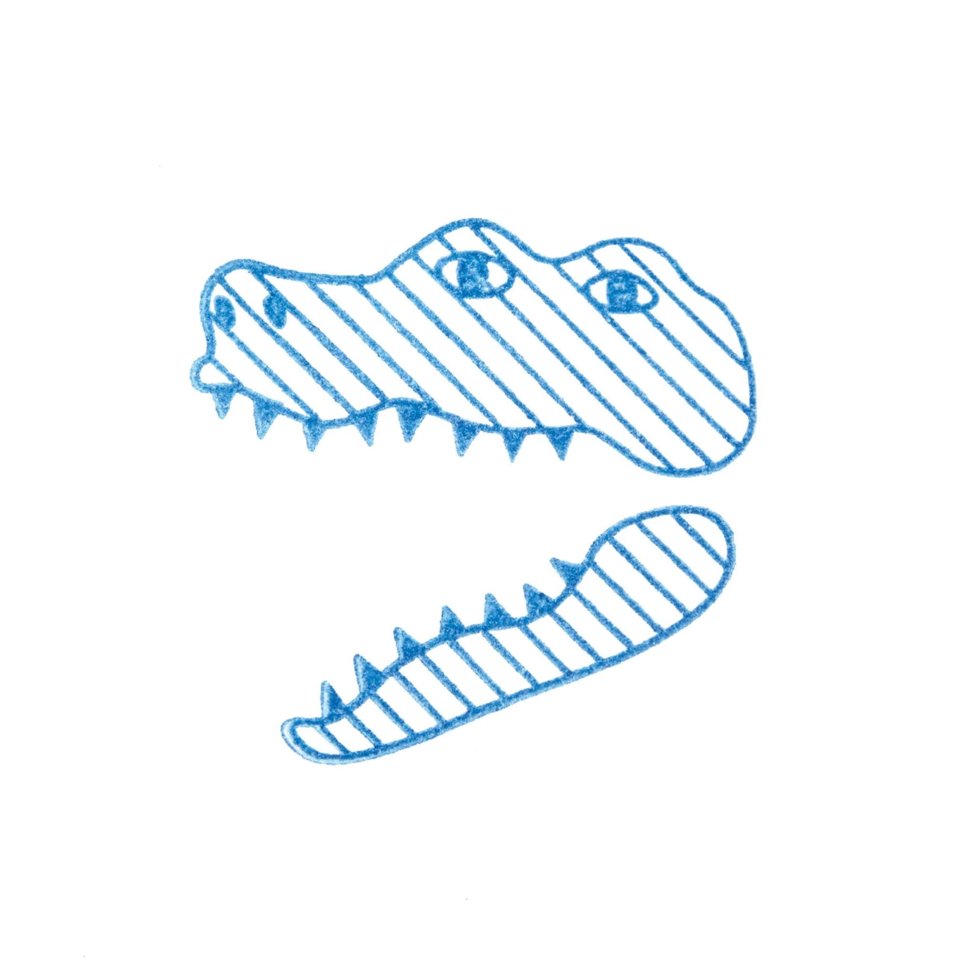 King Jim HITOTOKI Kori Jirushi Ice Cube Stamp Large - Crocodile - Clear Stamps