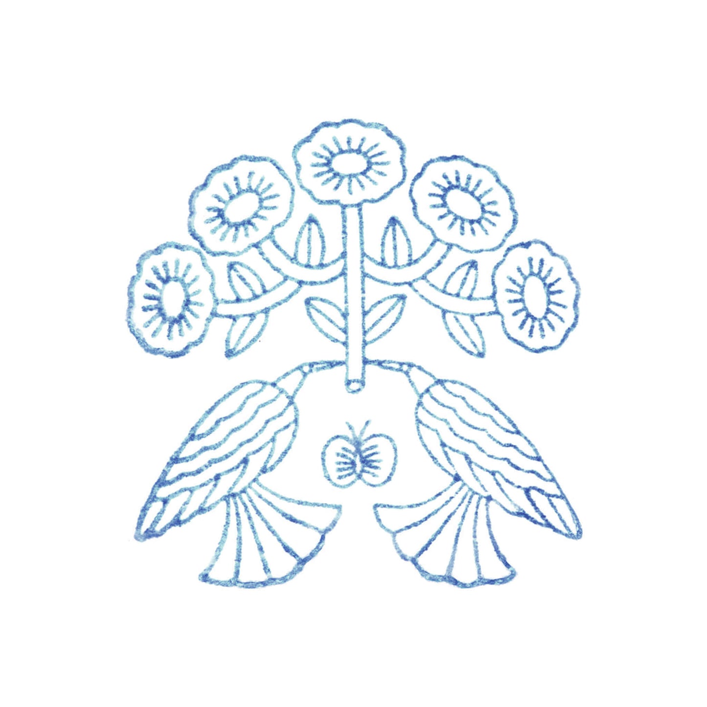 King Jim HITOTOKI Kori Jirushi Ice Cube Stamp Large - Hana Hikaru - Clear Stamps