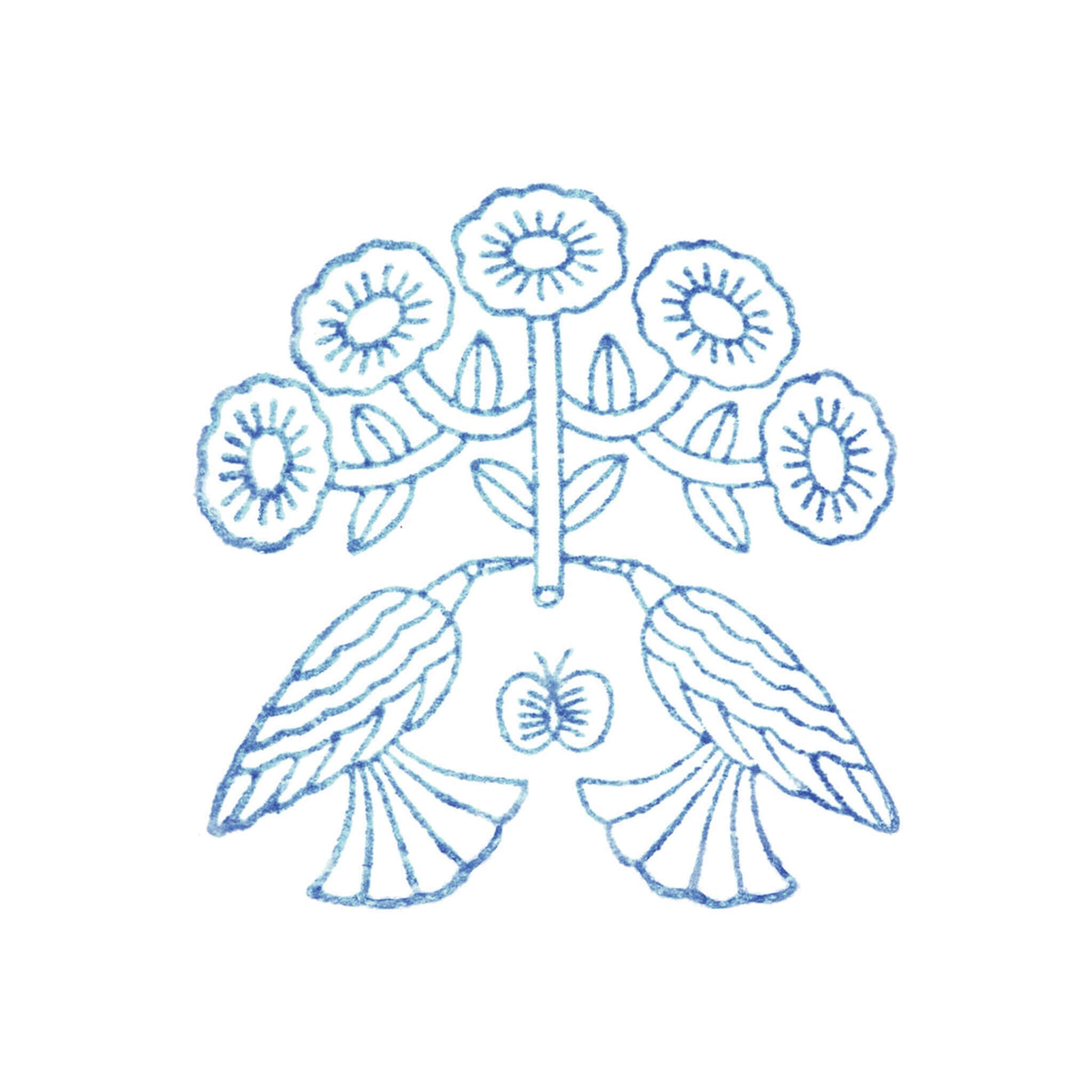 King Jim HITOTOKI Kori Jirushi Ice Cube Stamp Large - Hana Hikaru - Clear Stamps