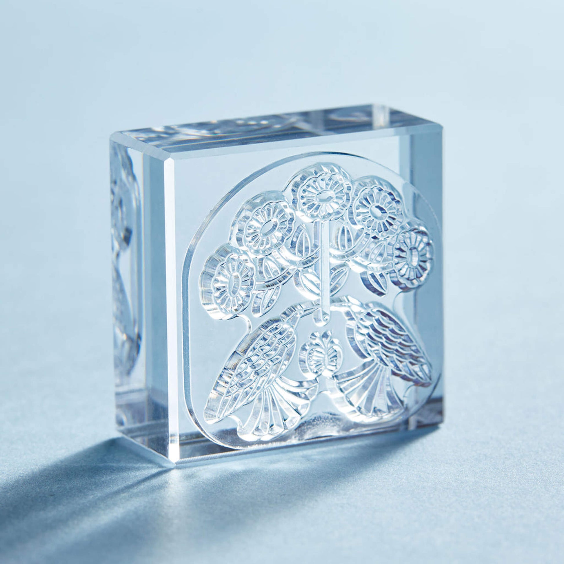 King Jim HITOTOKI Kori Jirushi Ice Cube Stamp Large - Hana Hikaru - Clear Stamps