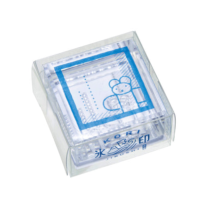 King Jim HITOTOKI Kori Jirushi Ice Cube Stamp Large - Madobe - Clear Stamps