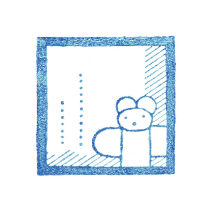 King Jim HITOTOKI Kori Jirushi Ice Cube Stamp Large - Madobe - Clear Stamps