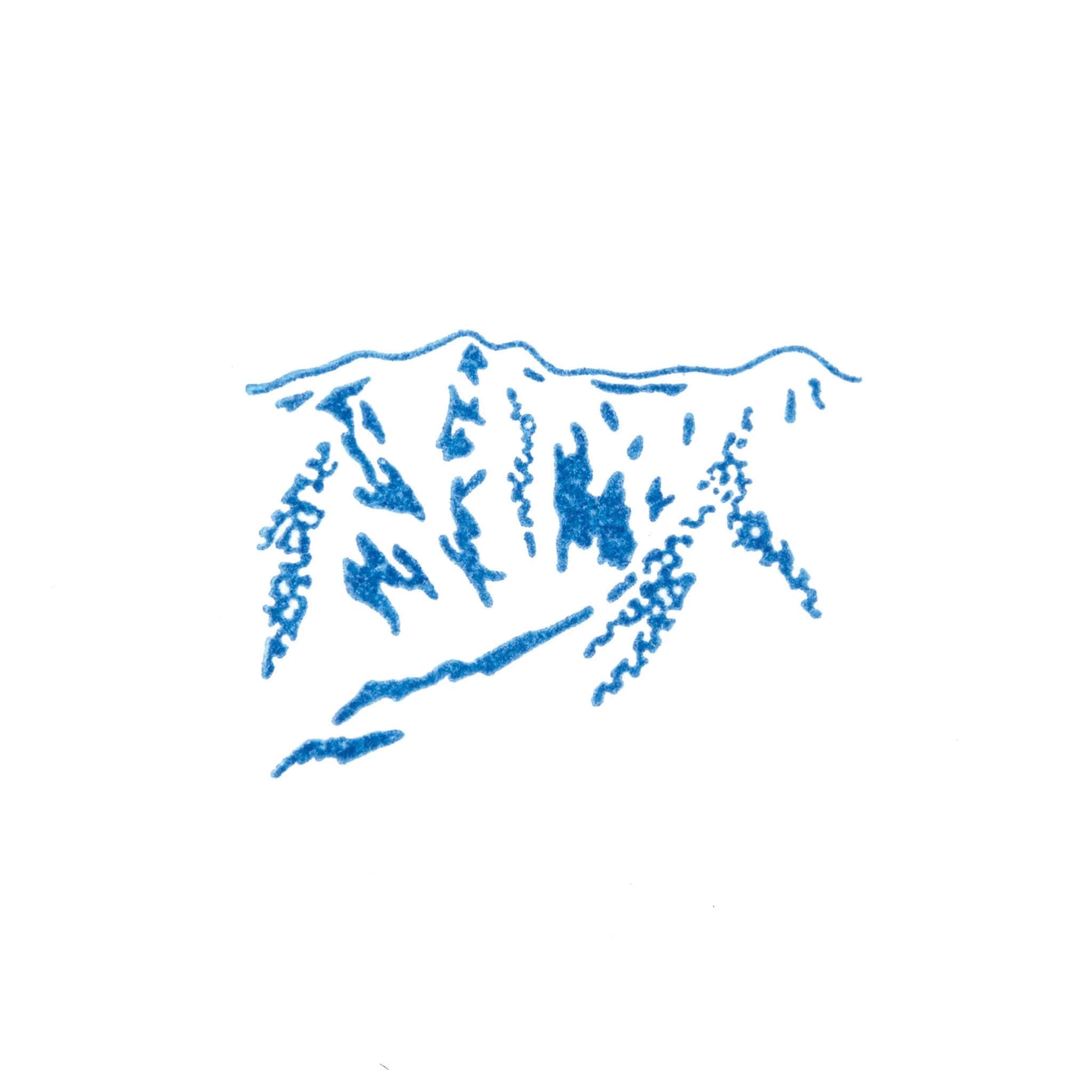King Jim HITOTOKI Kori Jirushi Ice Cube Stamp Large - Mountain - Clear Stamps