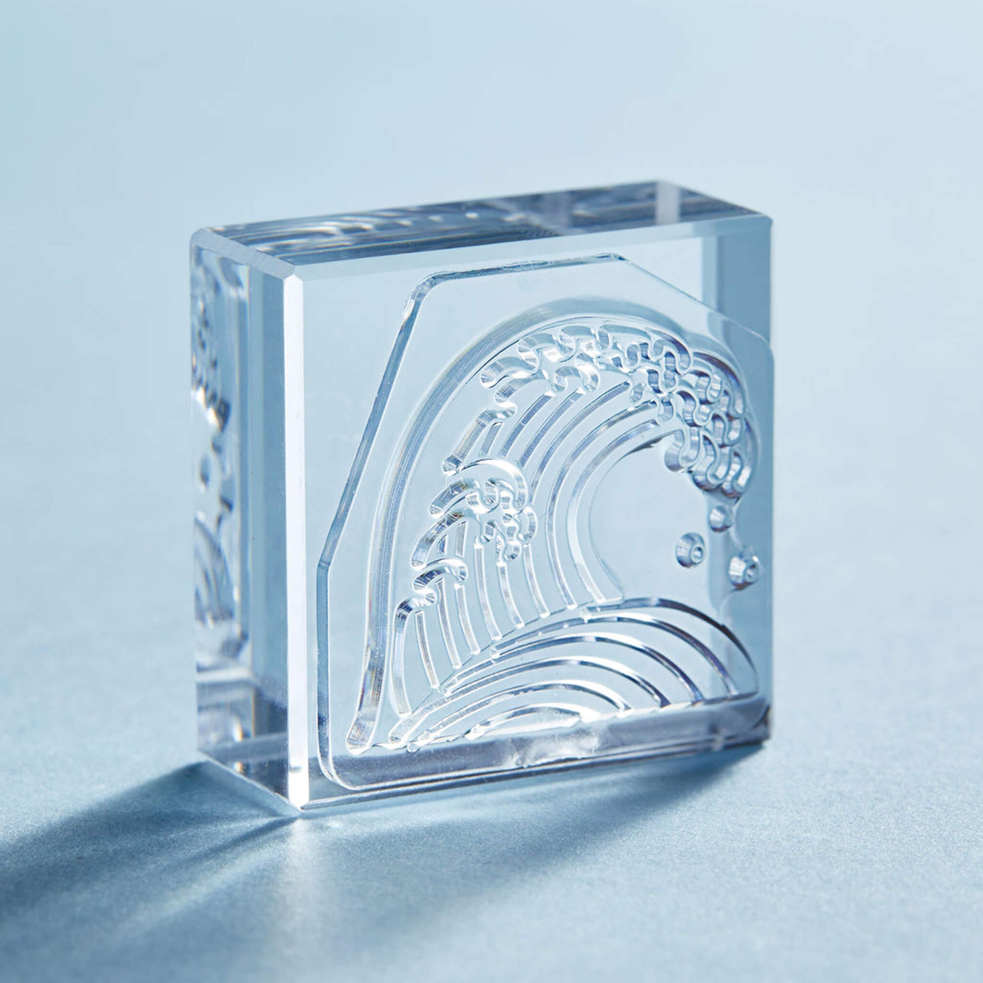 King Jim HITOTOKI Kori Jirushi Ice Cube Stamp Large - Nami - Clear Stamps