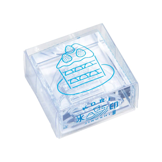 King Jim HITOTOKI Kori Jirushi Ice Cube Stamp Large - Shortcake - Clear Stamps