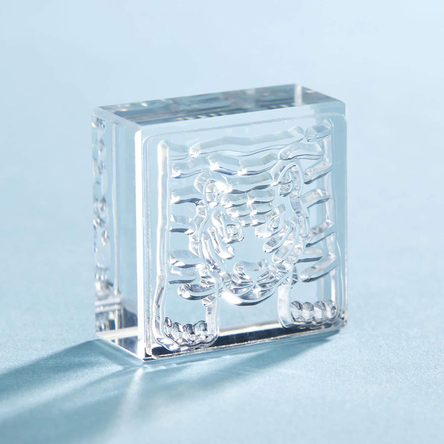 King Jim HITOTOKI Kori Jirushi Ice Cube Stamp Large - Tiger - Clear Stamps