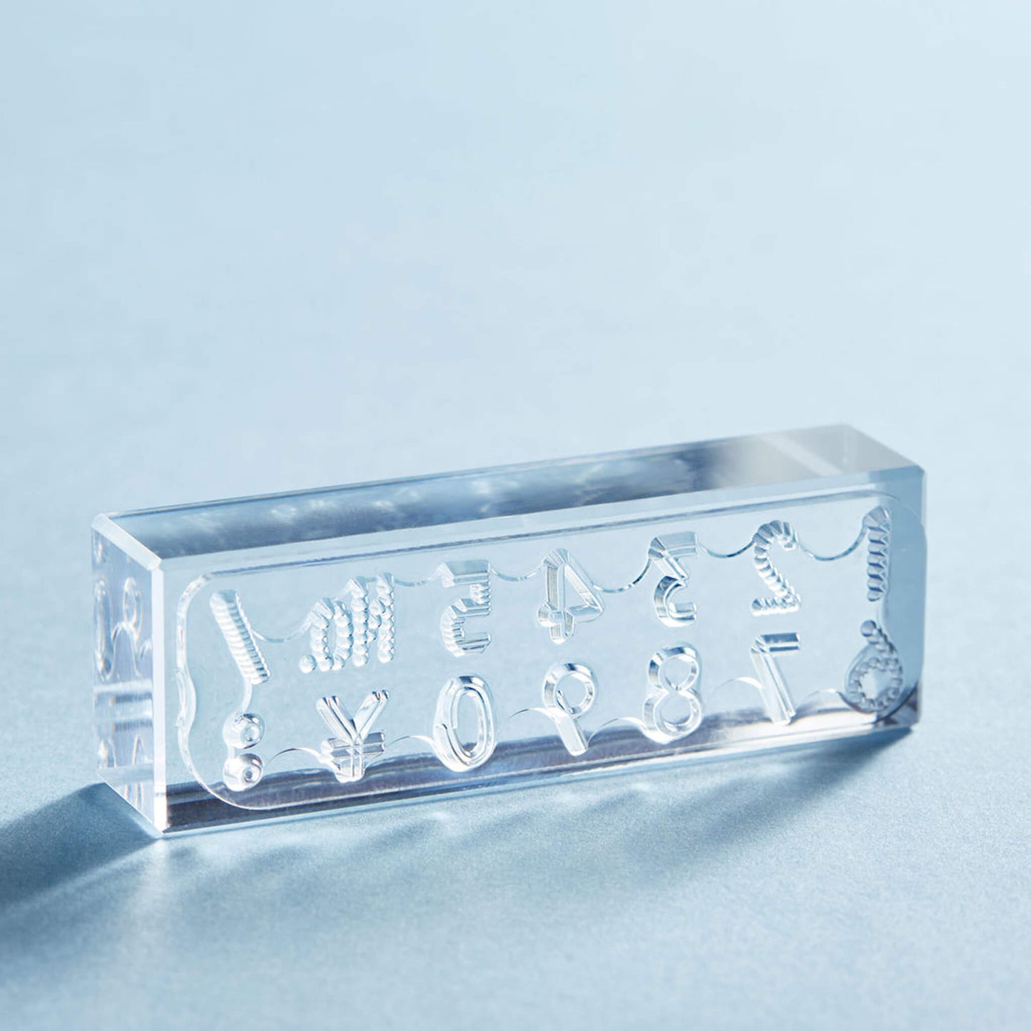 King Jim HITOTOKI Kori Jirushi Ice Cube Stamp Long - Number - Clear Stamps