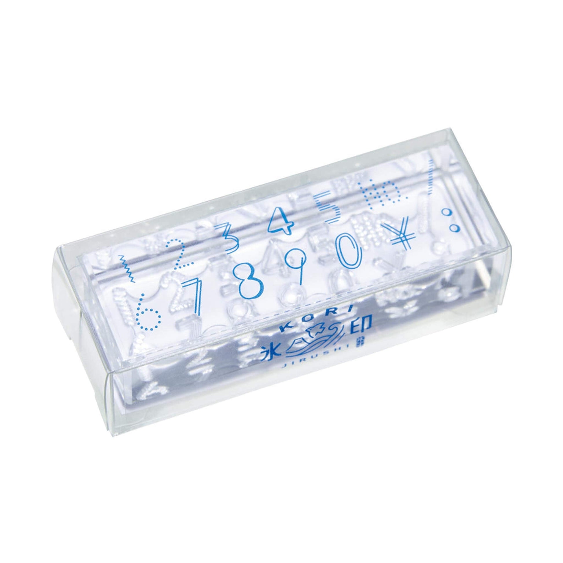 King Jim HITOTOKI Kori Jirushi Ice Cube Stamp Long - Number - Clear Stamps