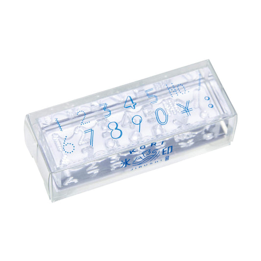 King Jim HITOTOKI Kori Jirushi Ice Cube Stamp Long - Number - Clear Stamps