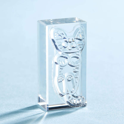 King Jim HITOTOKI Kori Jirushi Ice Cube Stamp Set - Cat - Clear Stamps