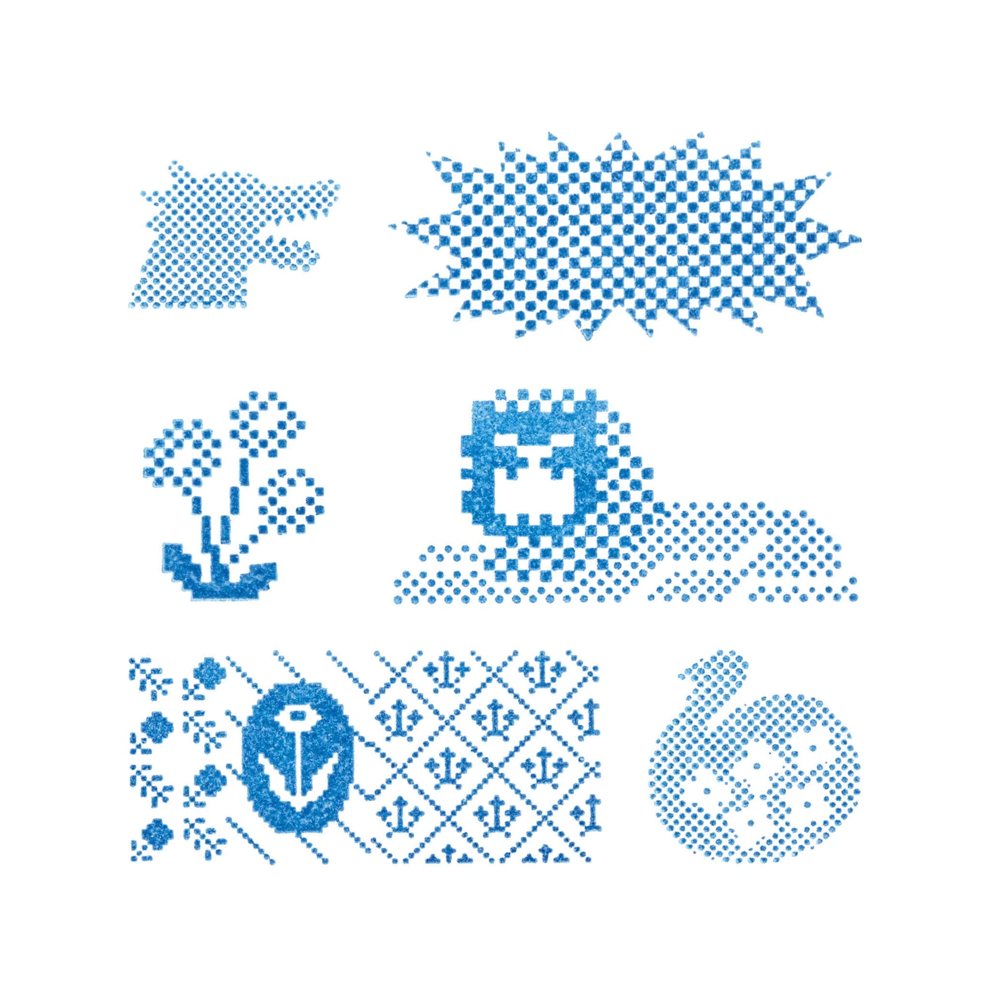 King Jim HITOTOKI Kori Jirushi Ice Cube Stamp Set - Dot - Clear Stamps