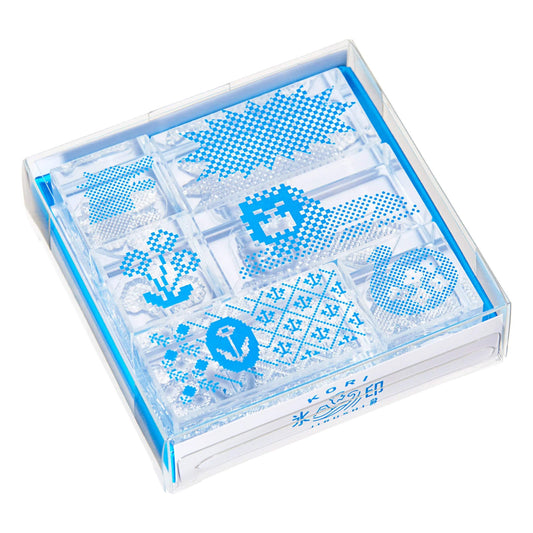 King Jim HITOTOKI Kori Jirushi Ice Cube Stamp Set - Dot - Clear Stamps