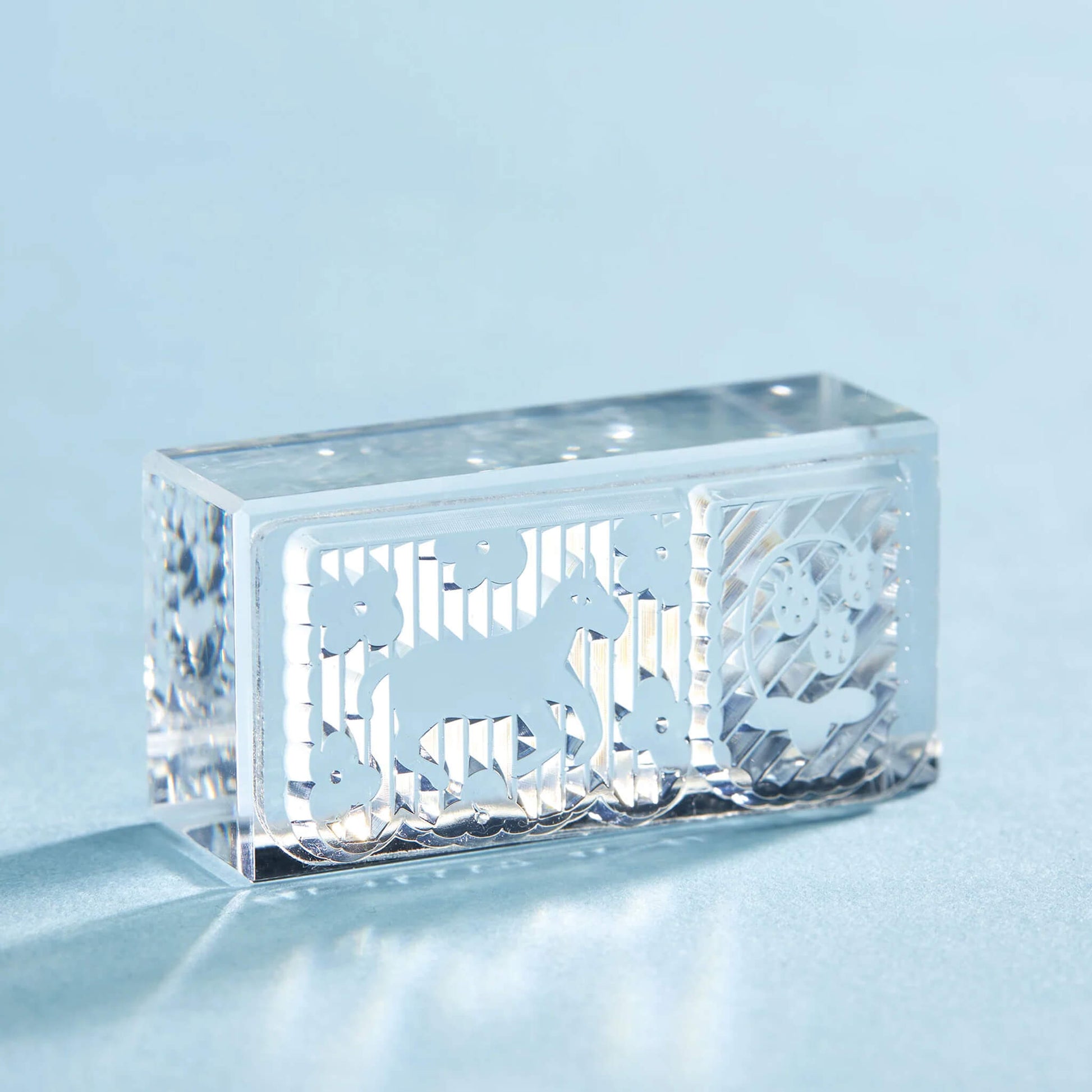 King Jim HITOTOKI Kori Jirushi Ice Cube Stamp Set - Flag - Clear Stamps