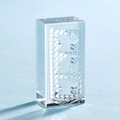 King Jim HITOTOKI Kori Jirushi Ice Cube Stamp Set - Flag - Clear Stamps