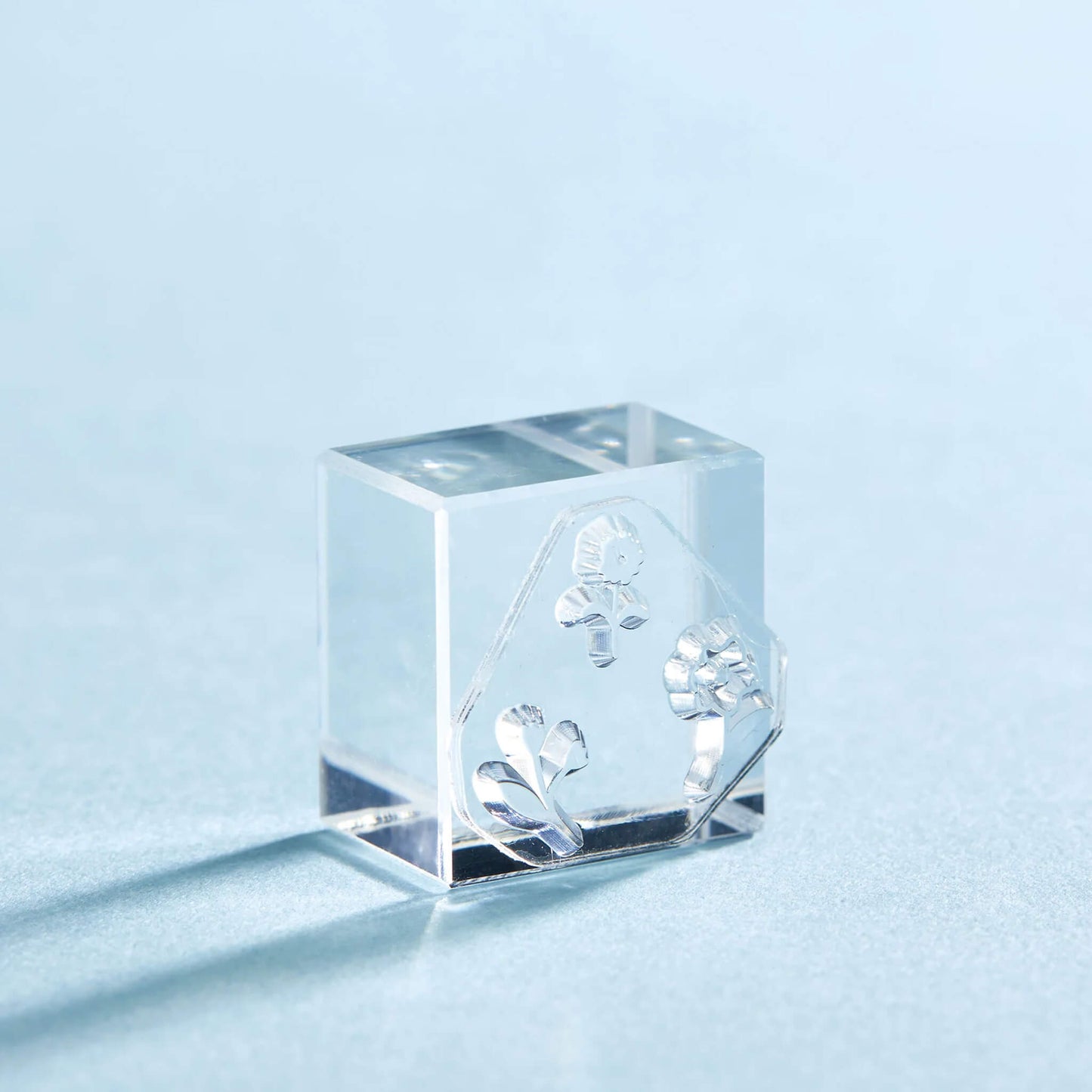 King Jim HITOTOKI Kori Jirushi Ice Cube Stamp Set - FLower - Clear Stamps