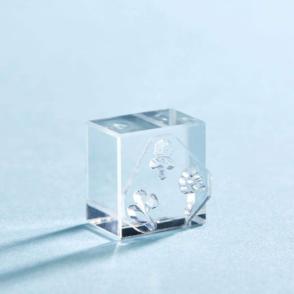 King Jim HITOTOKI Kori Jirushi Ice Cube Stamp Set - FLower - Clear Stamps