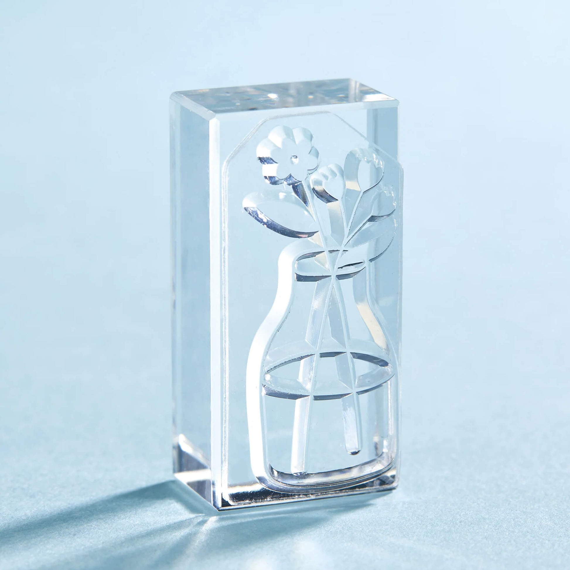 King Jim HITOTOKI Kori Jirushi Ice Cube Stamp Set - FLower - Clear Stamps