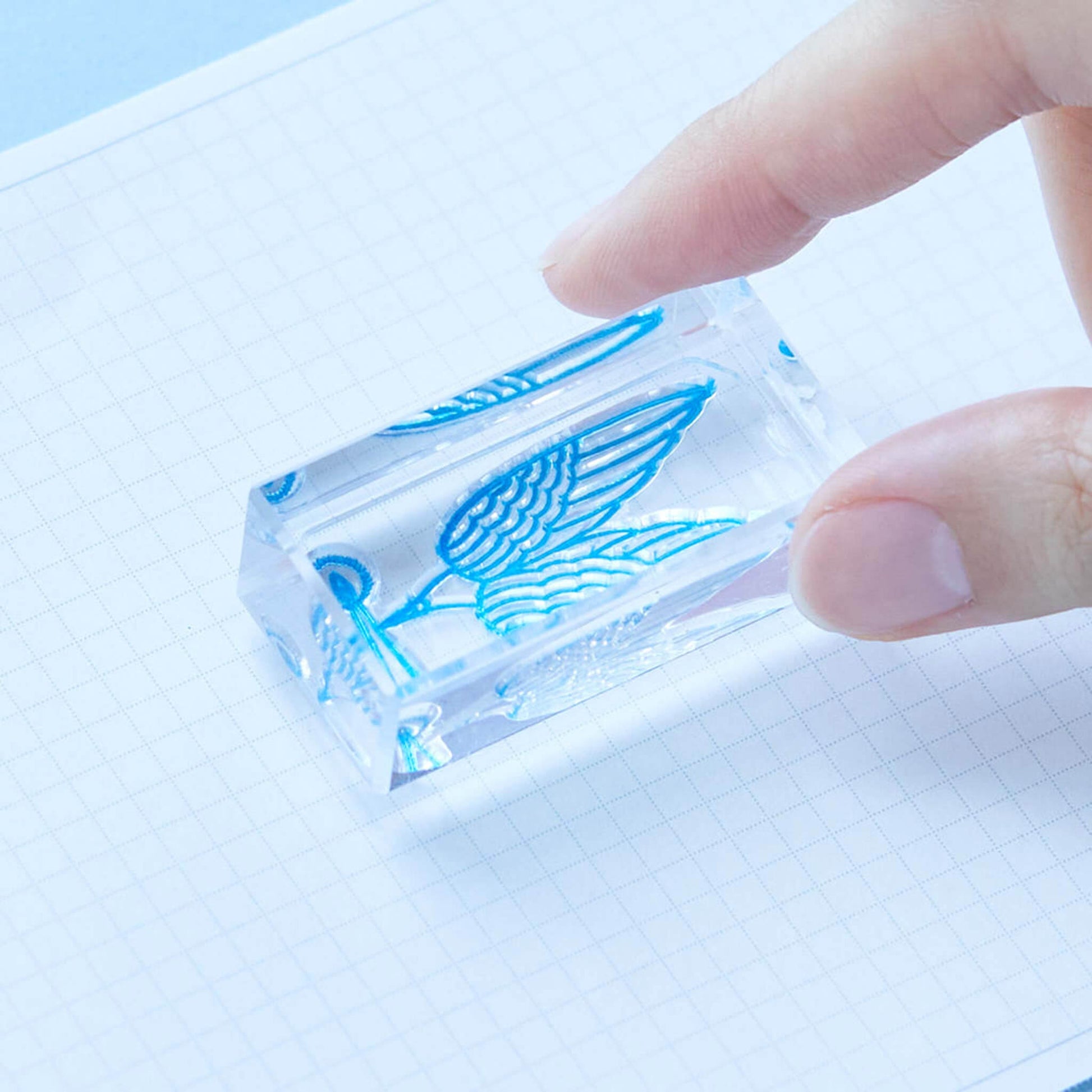 King Jim HITOTOKI Kori Jirushi Ice Cube Stamp Set - Hikari - Clear Stamps