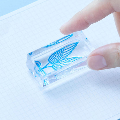 King Jim HITOTOKI Kori Jirushi Ice Cube Stamp Set - Hikari - Clear Stamps