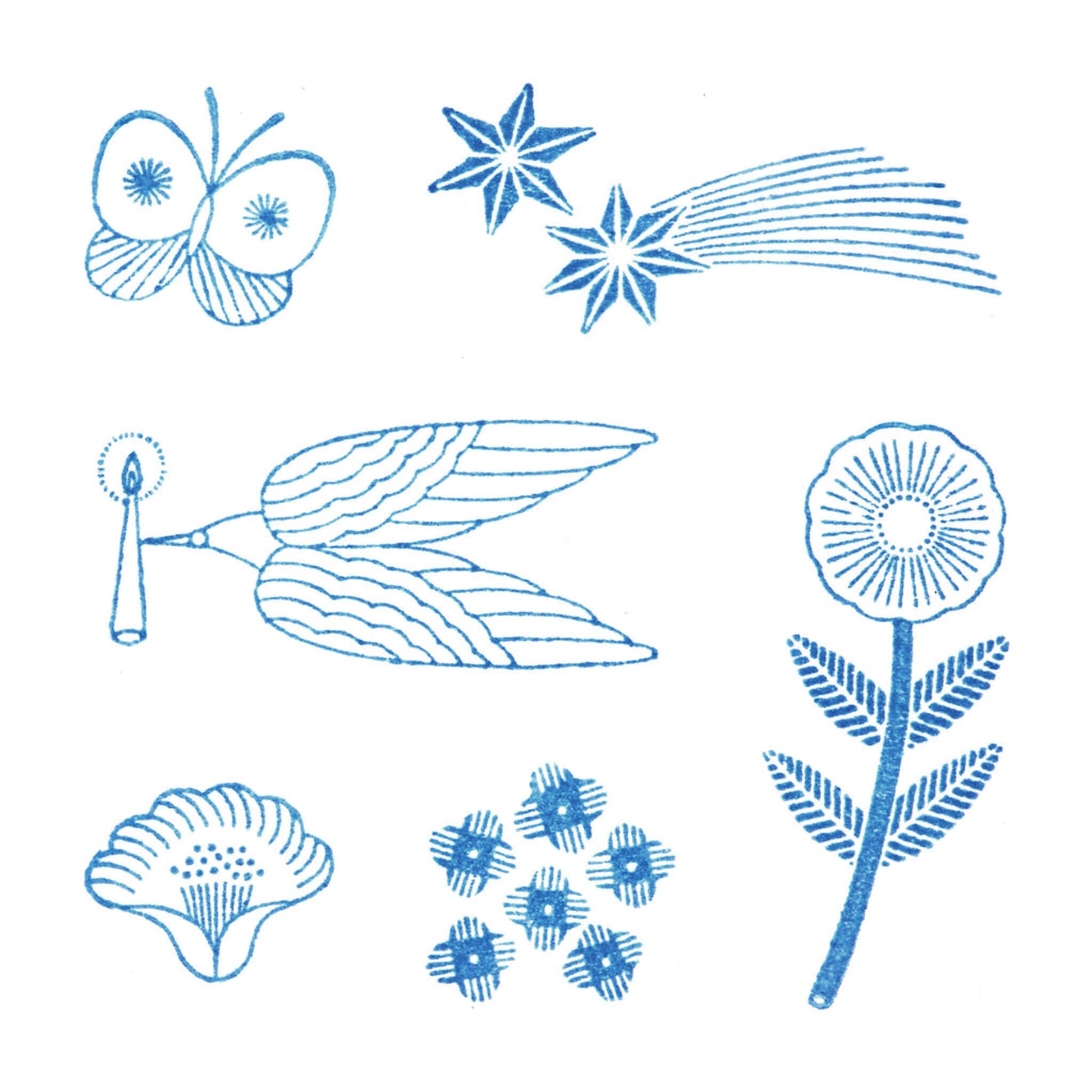 King Jim HITOTOKI Kori Jirushi Ice Cube Stamp Set - Hikari - Clear Stamps