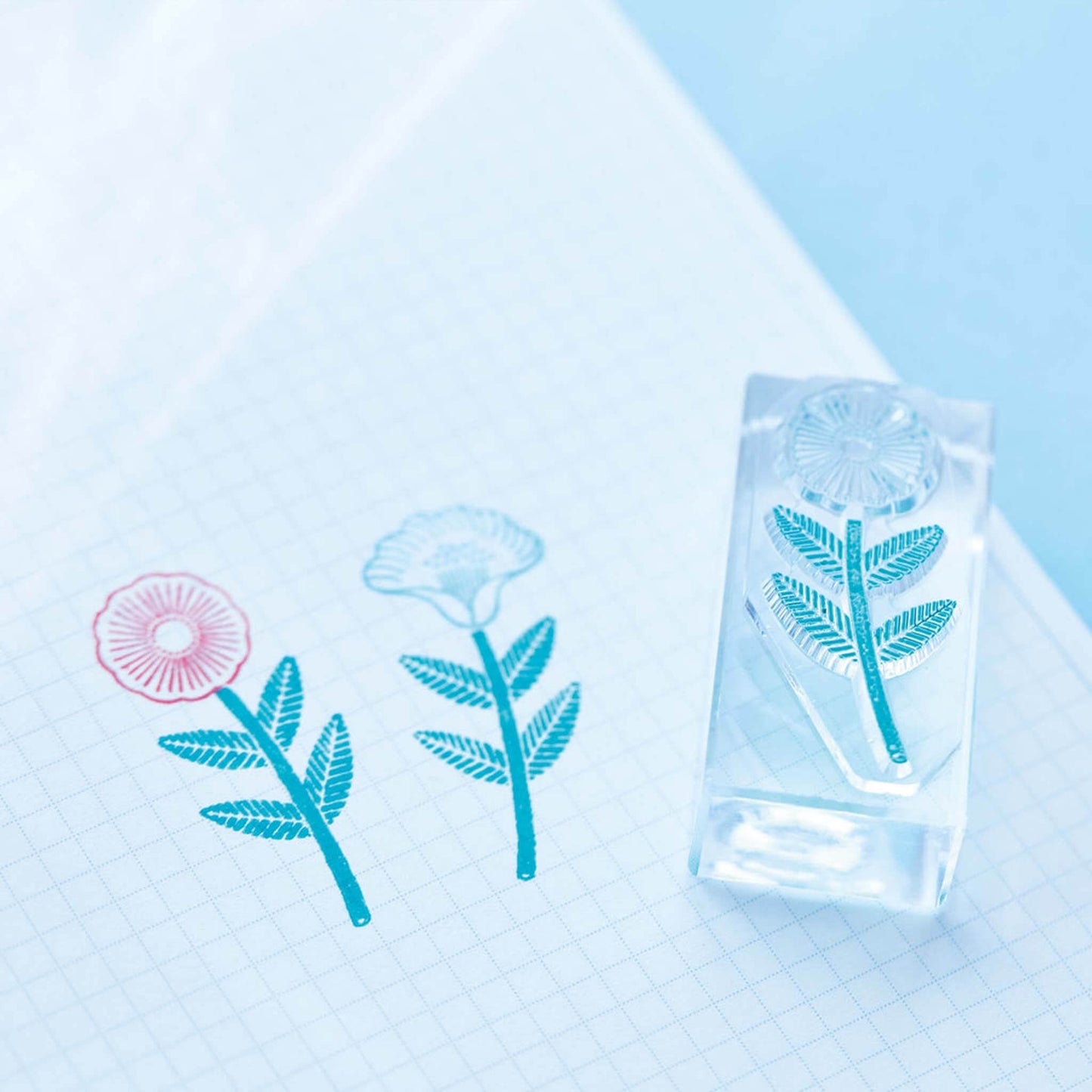 King Jim HITOTOKI Kori Jirushi Ice Cube Stamp Set - Hikari - Clear Stamps