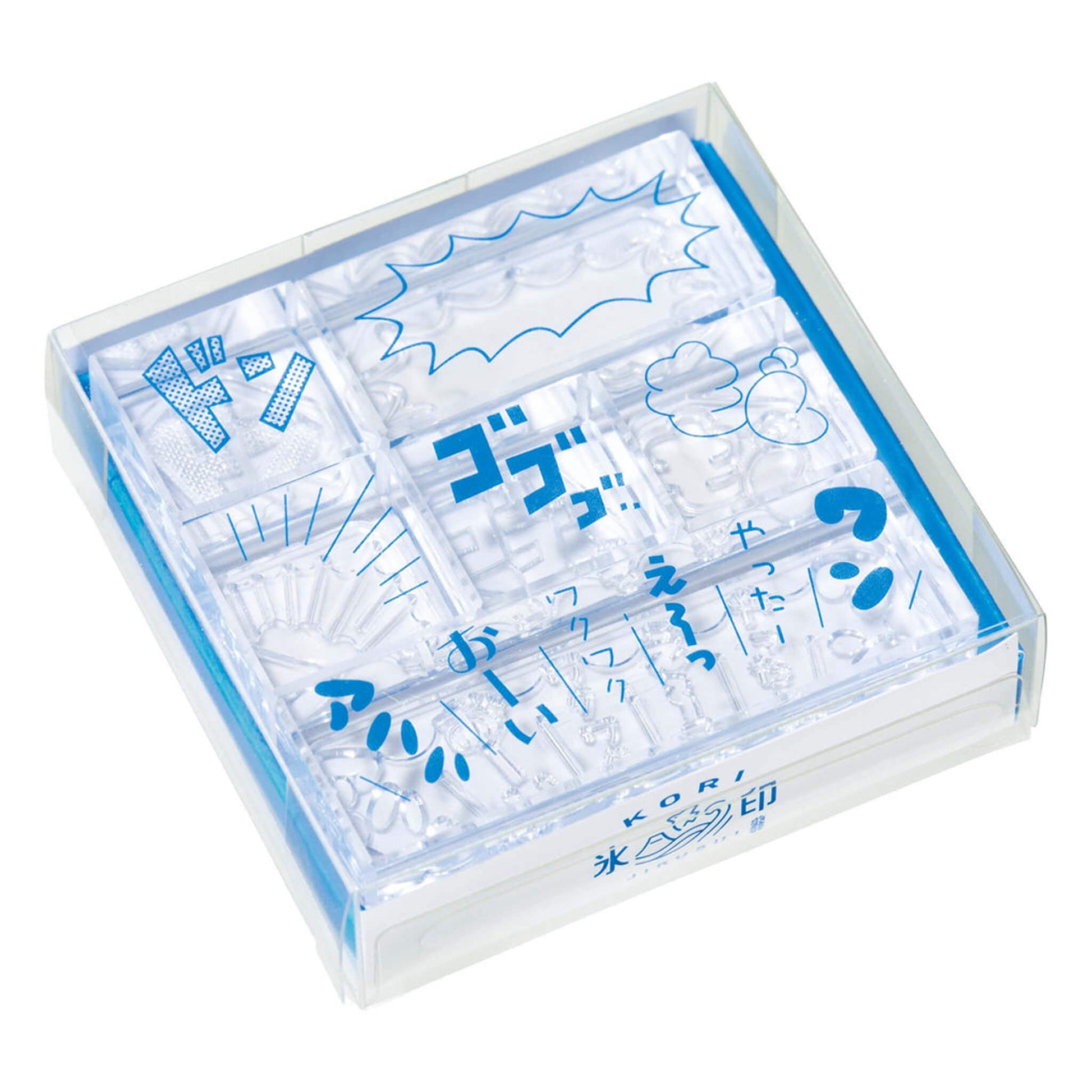 King Jim HITOTOKI Kori Jirushi Ice Cube Stamp Set - Manga - Clear Stamps