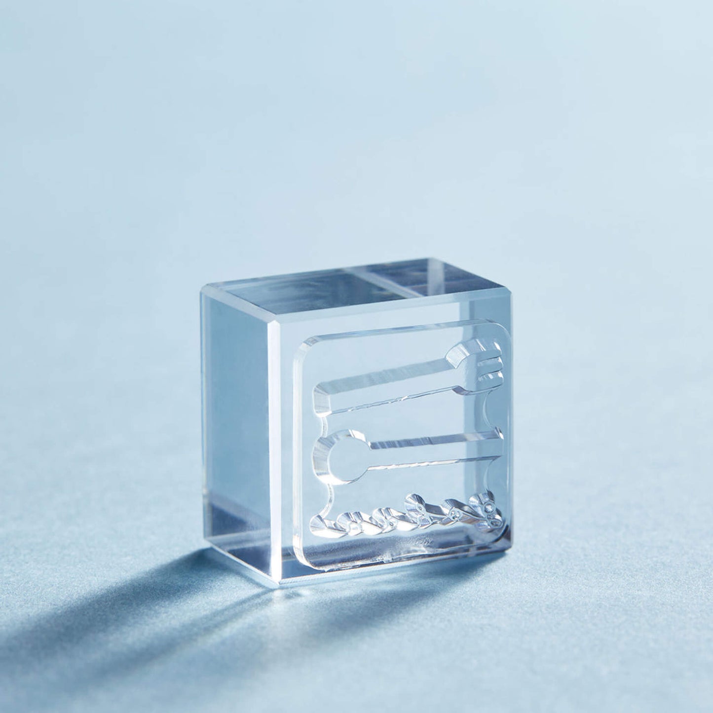 King Jim HITOTOKI Kori Jirushi Ice Cube Stamp Set - Meal - Clear Stamps