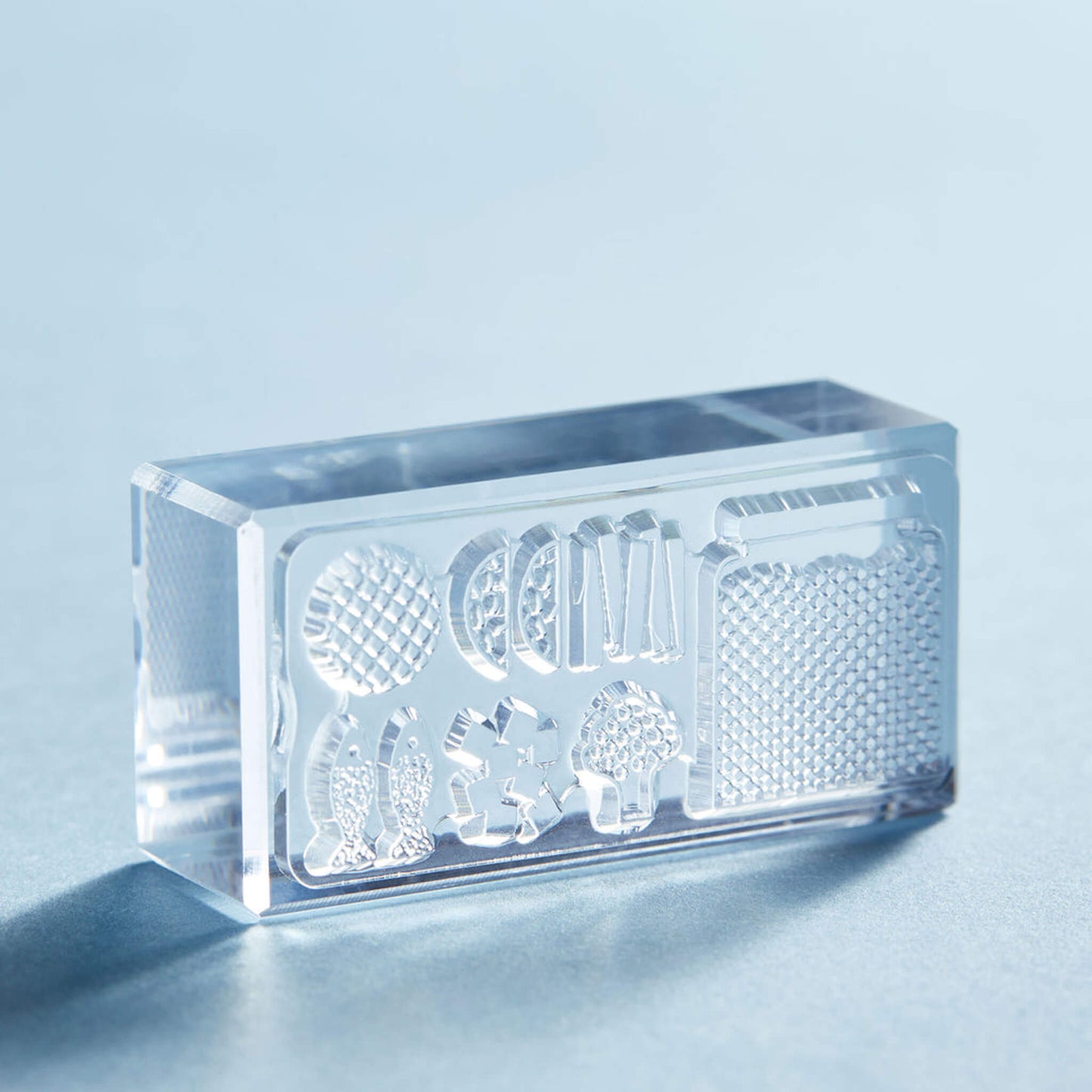 King Jim HITOTOKI Kori Jirushi Ice Cube Stamp Set - Meal - Clear Stamps