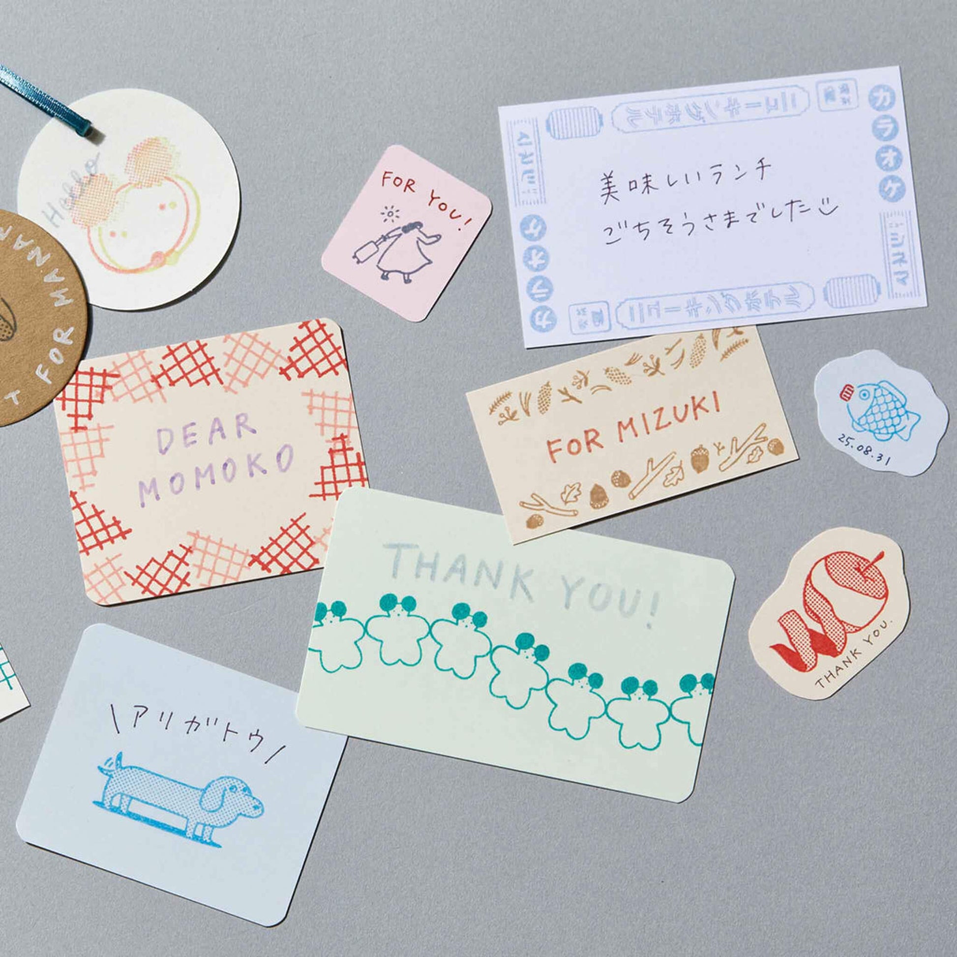 King Jim HITOTOKI Kori Jirushi Ice Cube Stamp Set - Odekake - Clear Stamps