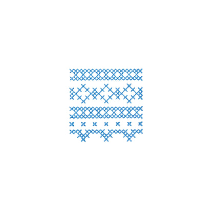 King Jim HITOTOKI Kori Jirushi Ice Cube Stamp Small - Cross Stitch - Clear Stamps
