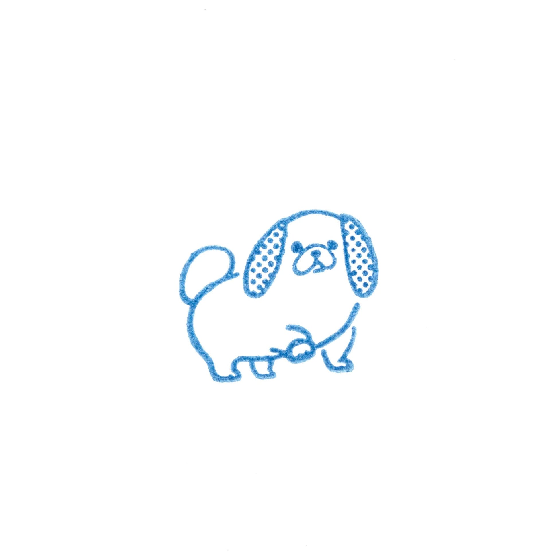 King Jim HITOTOKI Kori Jirushi Ice Cube Stamp Small - Pekingese - Clear Stamps