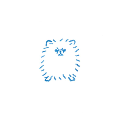 King Jim HITOTOKI Kori Jirushi Ice Cube Stamp Small - Pomeranian - Clear Stamps