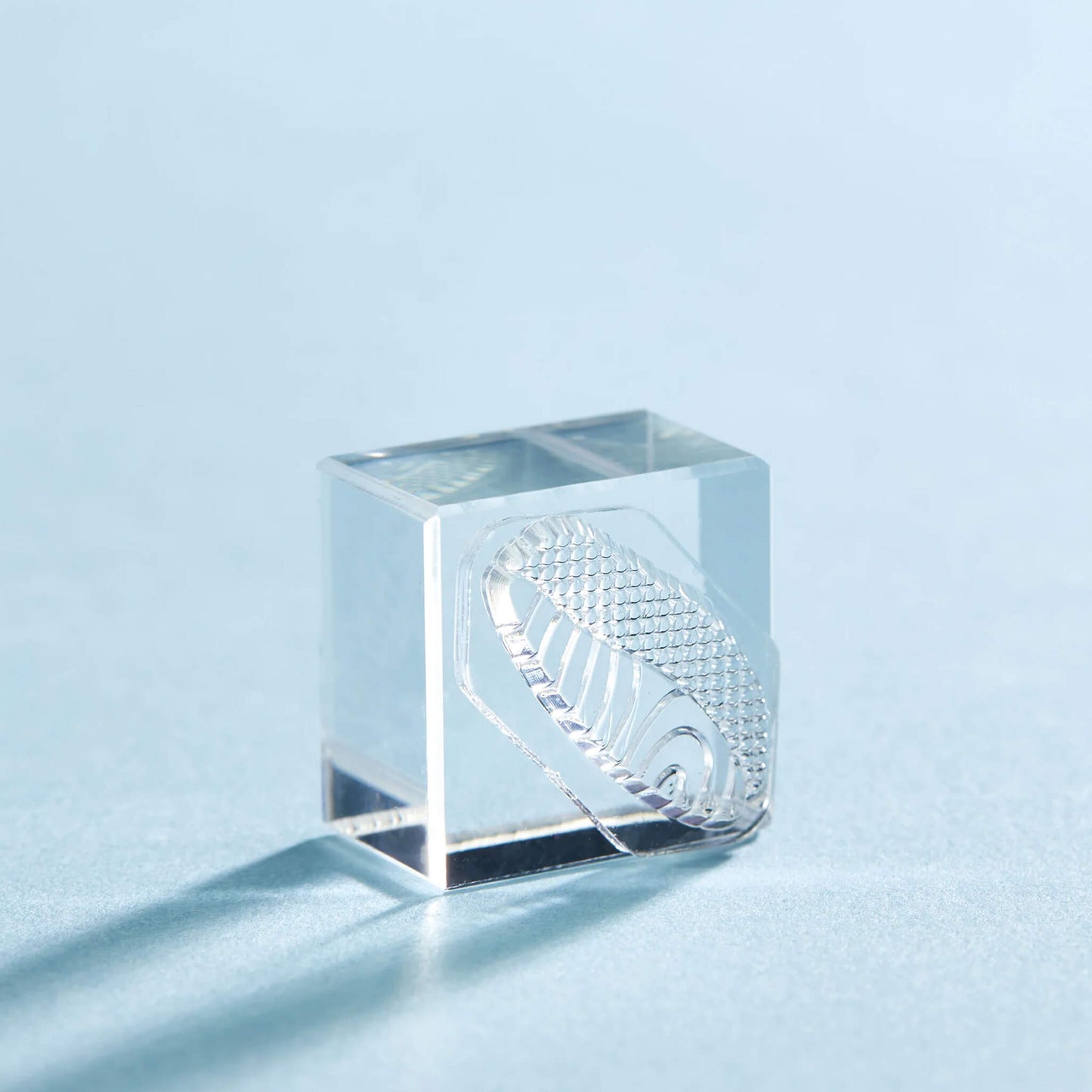 King Jim HITOTOKI Kori Jirushi Ice Cube Stamp Small - Salmon - Clear Stamps