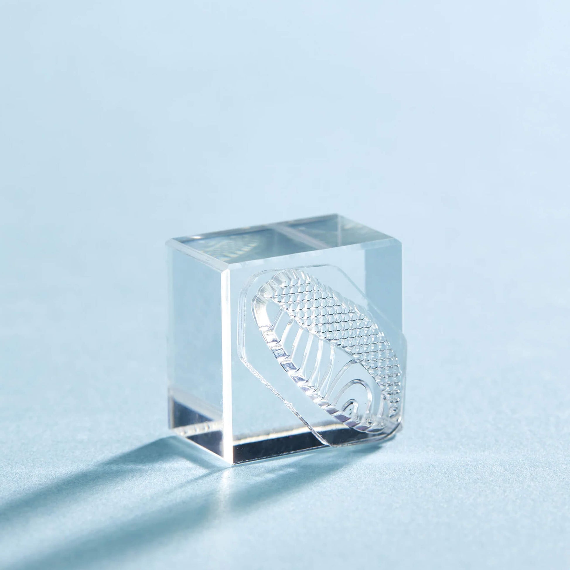 King Jim HITOTOKI Kori Jirushi Ice Cube Stamp Small - Salmon - Clear Stamps